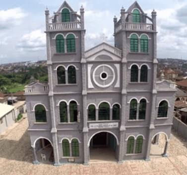 Front elevation of the cathedral
