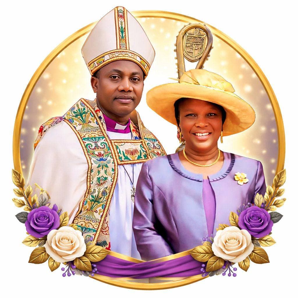 Bishop Emmanuel Dapo Folorunso Asaju and his wife